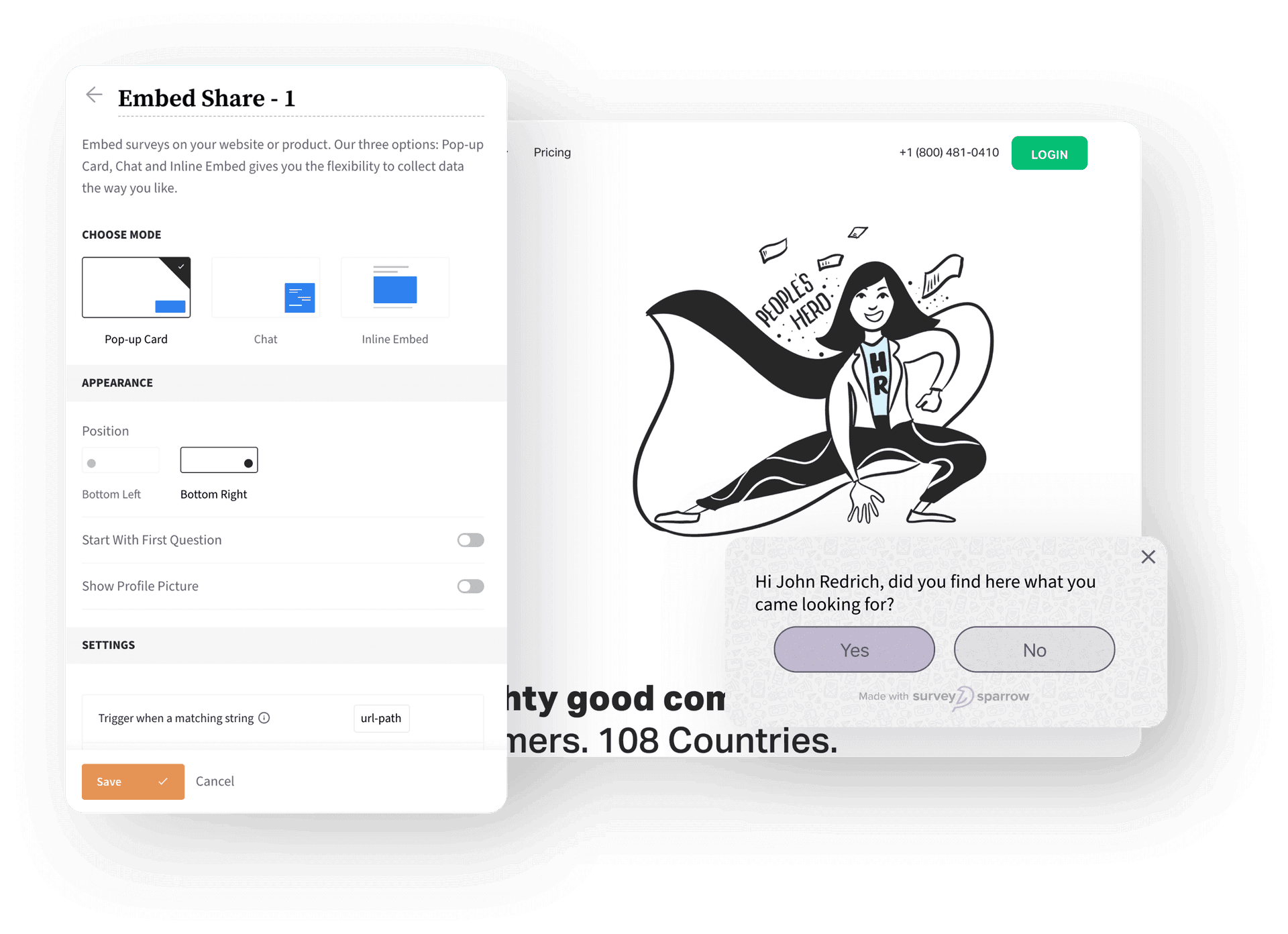 Embedded Surveys