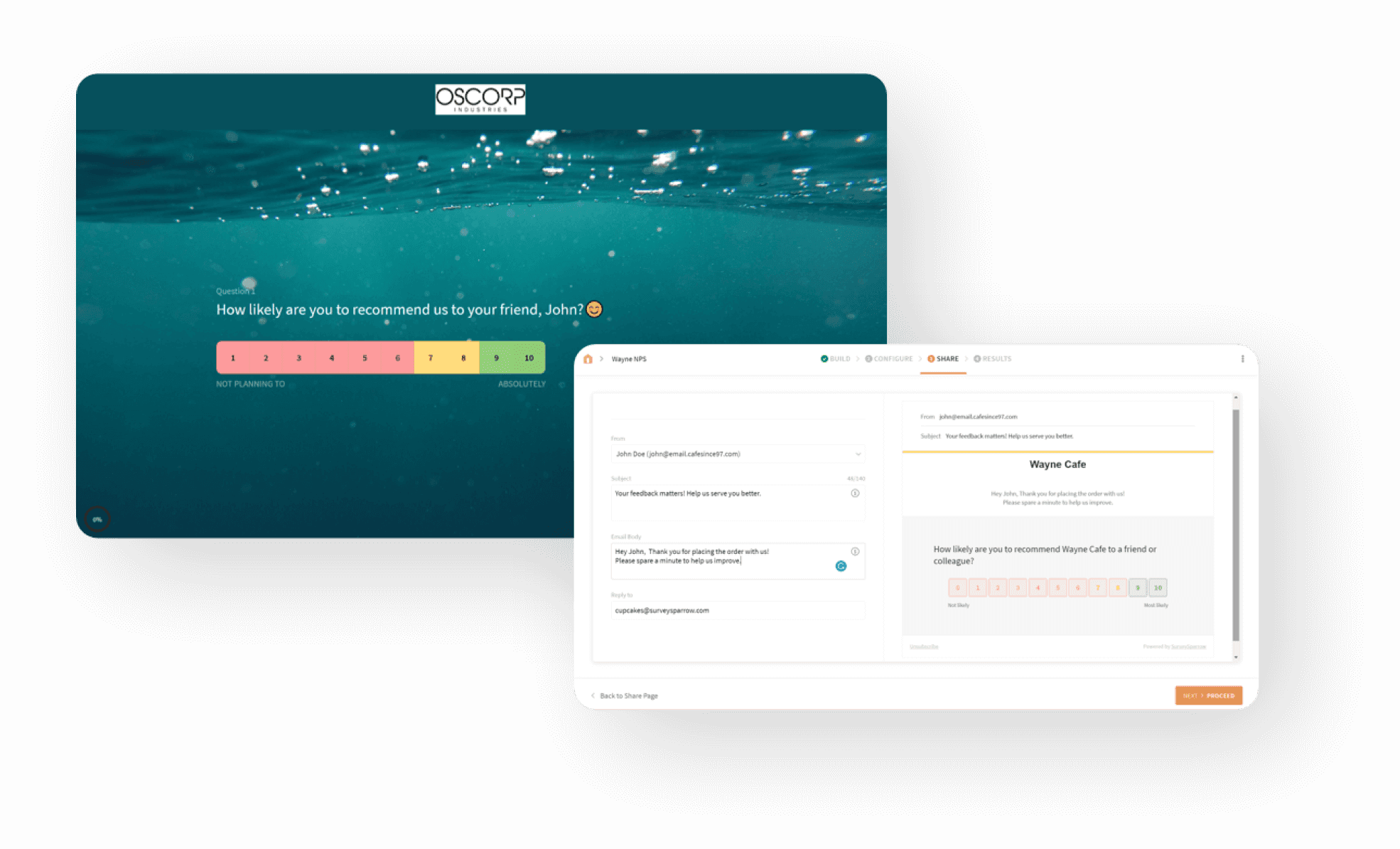 NPS® Surveys SurveySparrow hosts a dedicated NPS® platform that helps you track, & boost customer loyalty.