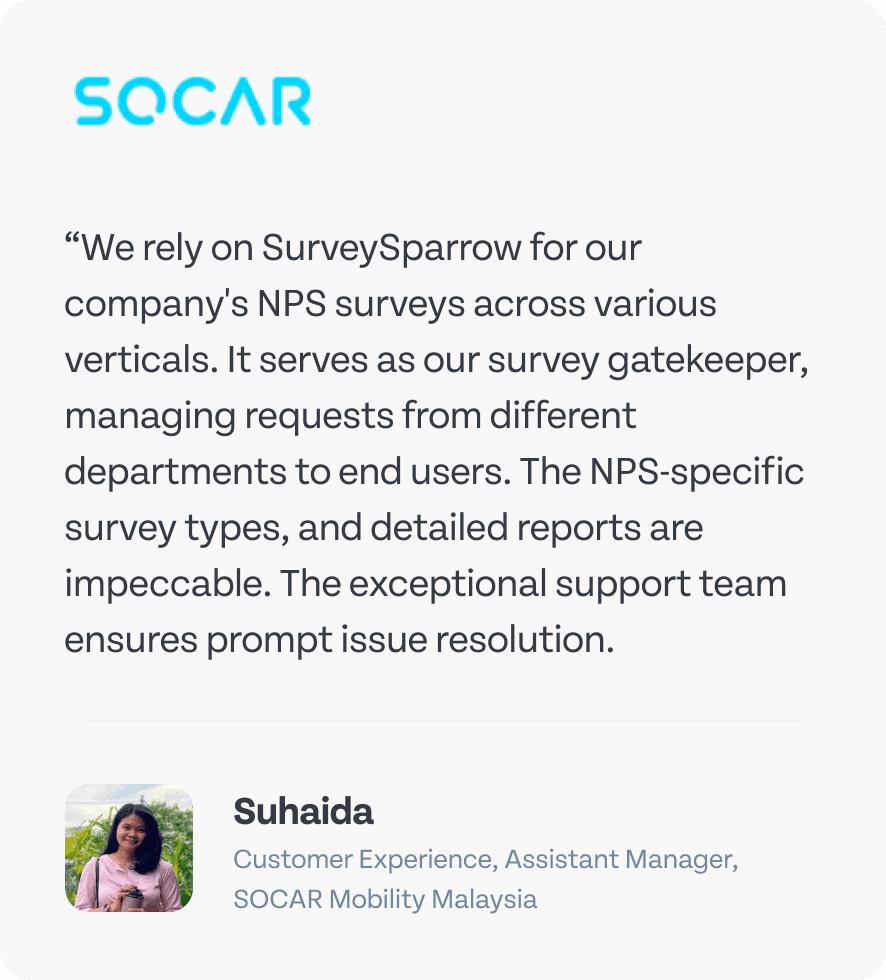 User testimonial