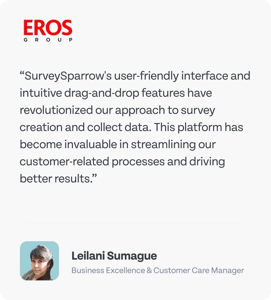 User testimonial