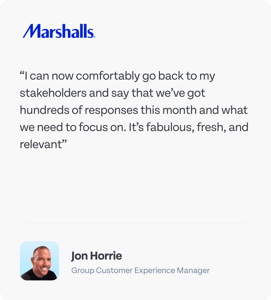 User testimonial